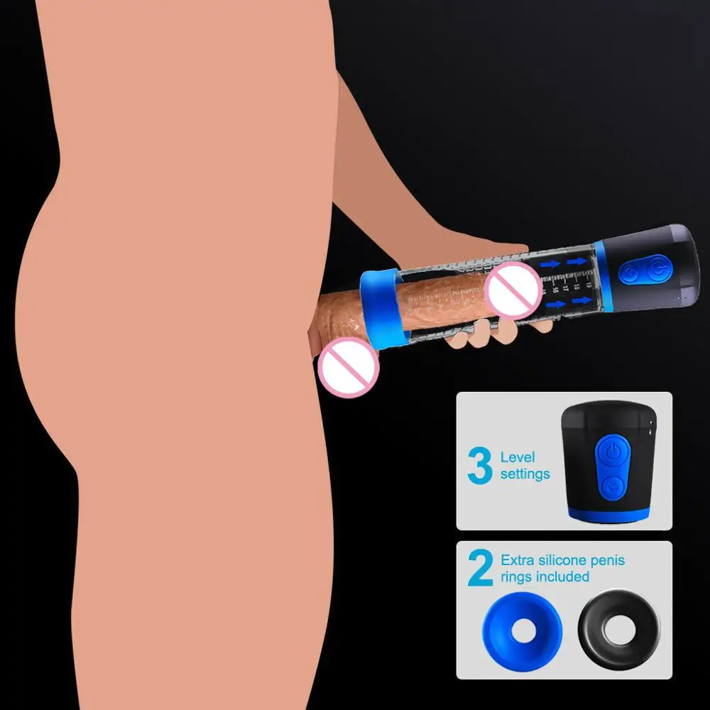 

Penis Enlargement Pump Enlarge Penis Device Penis Extender Vacuum Pump Men Male Penis Erection Dick Enlargement Masturbator T