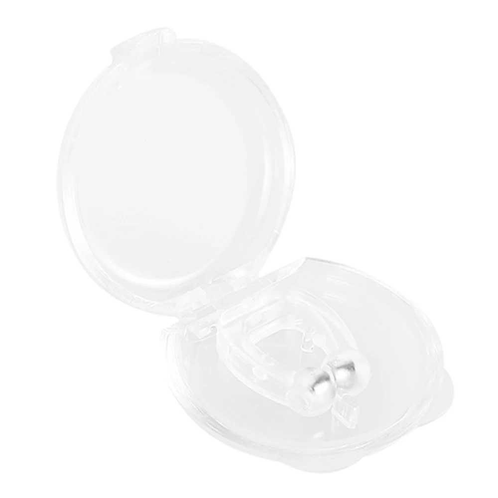 Мини Силиконовый магнитный зажим для носа против храпа и 4 шт. поднос сна защита