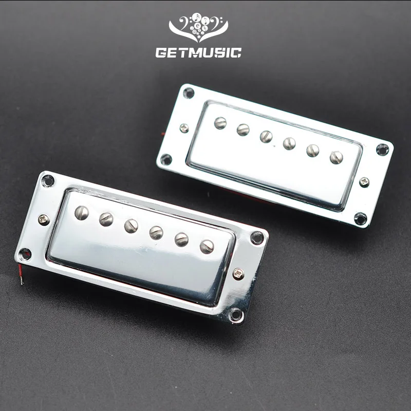 Мини 68*29 мм 6 отверстий Электрогитара хамбакер Пикап для LP гитара хром|Детали и
