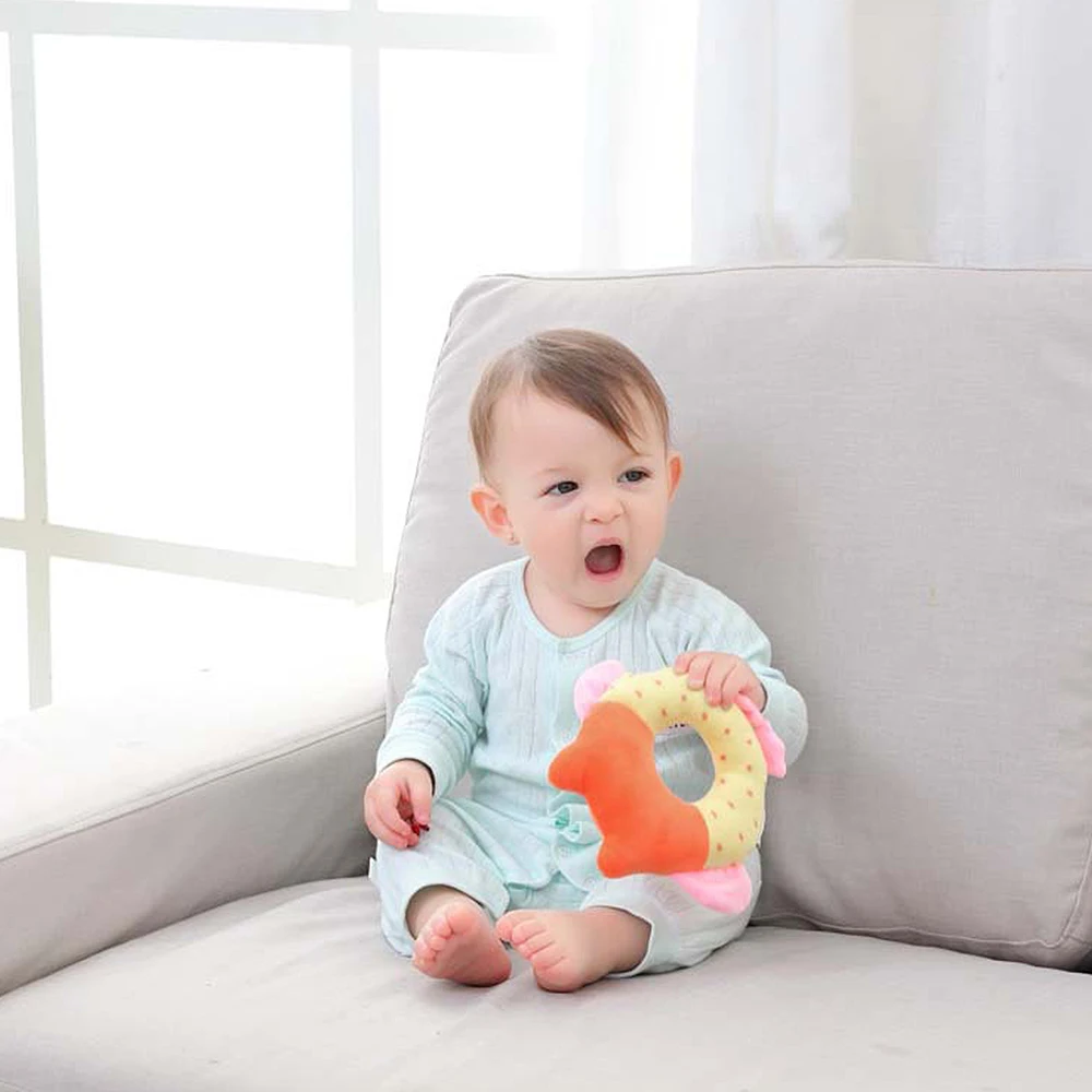 Мягкие Плюшевые погремушки для новорожденных детские игрушки колокольчики рук с