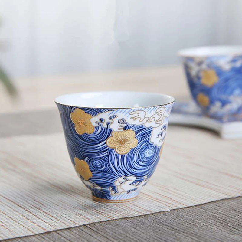 Керамическая чайная чашка фарфоровая чаша 60 мл эмалированные чайные чашки