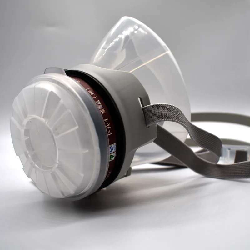 

Gas masks Silicone half mask Respirator Anti spray paint pesticide organic acid alkali ammonia poisonous chemical
