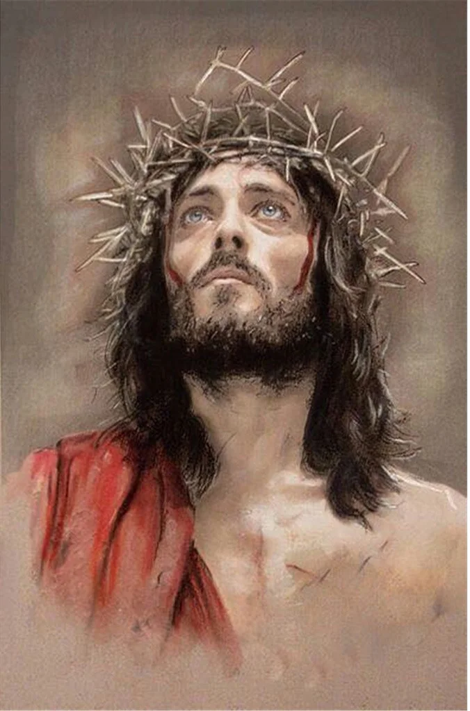 

Алмазная картина JMINE Div 5D с христианским Иисусом, Набор для вышивки крестиком, религиозная картина 3D с помощью бриллиантов