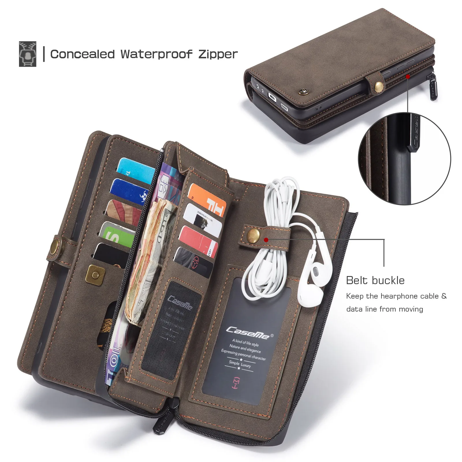 wallet case for samsung galaxy a72 a71 a52 a51 zipper wallet leather original zipper flip wallet leather for galaxy a52 4g5g free global shipping