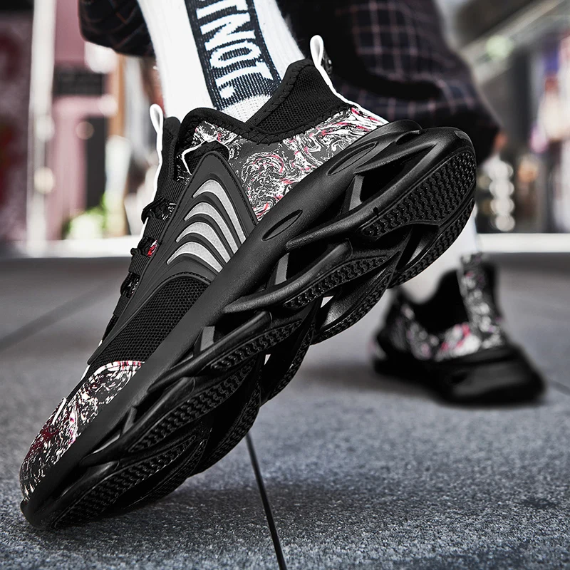 Abhoth Running Shoes Lace-up Sneakers Lightweight Breathable Mesh Sport Shoes Footwear Outdoor Jogging Walking Sneakers for Men