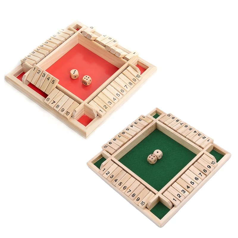 

Деревянные головоломки доска деревянная коробка для настольной игры Классическая игра в кости доска объявлений игрушка для детей закрытый...