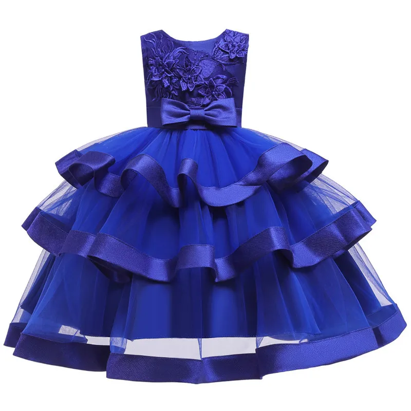 Flower Girls Dresses for Birthday Party Clothes Lace Pageant Baby Sleeveless Princess Wedding Children Prom Gowns | Детская одежда и