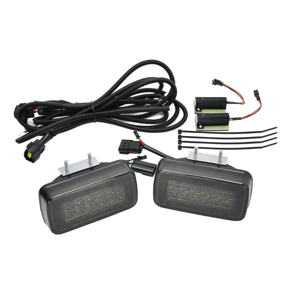 2 шт. для Mercedes Benz G-Class W463 G500 G550 G55 AMG 2-в-1 автомобильный задний бампер светодиодный