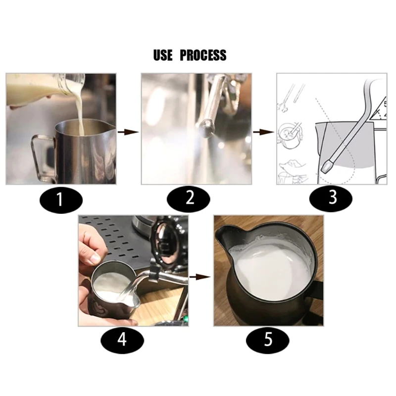 

Stainless Steel Coffee Machine Steam Nozzle Perfect Universal Milk Foam Spout GXMA