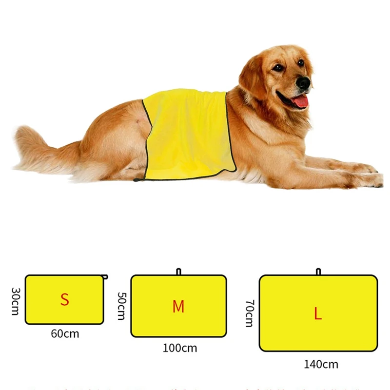 

Pet Bath Towel Super Absorbent Microfiber Drying Towel For Dogs and Cats Pet Puppy Kitten Shower Cleaning Towel Easy-cleaning