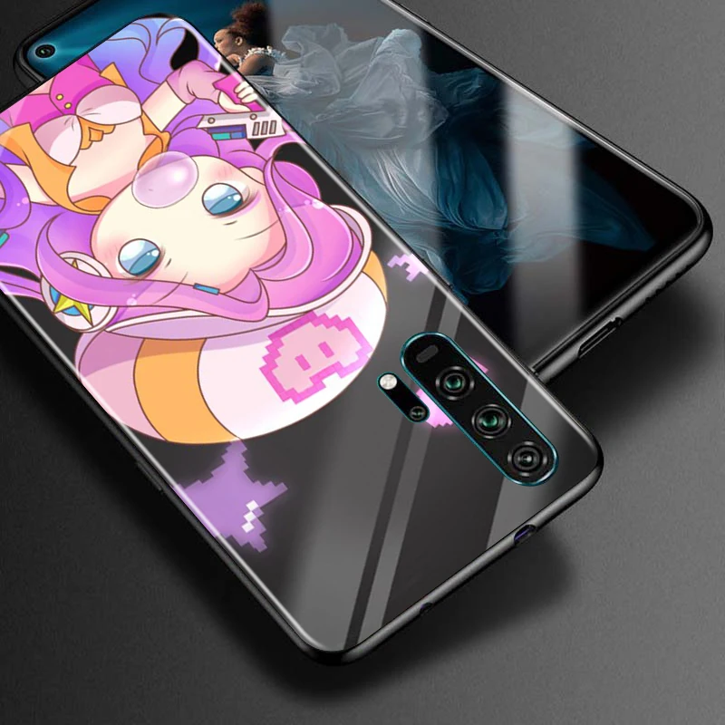 Cartoon beauty for Honor 30S 30i 30 View V 20 Pro 5G 20S 20E 10X 10 10i 9N 9C 9S 9X Lite Black Phone Case