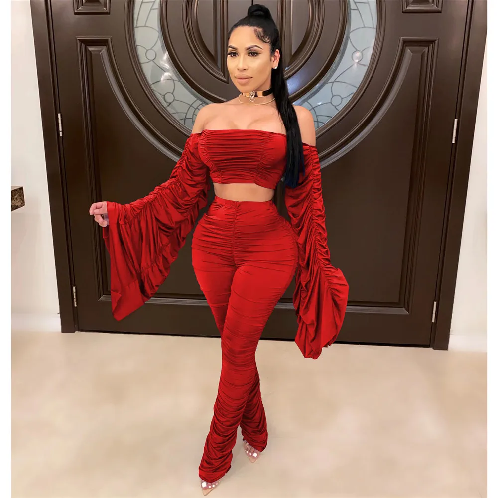 Пикантный комплект из двух предметов Женская праздничная одежда короткий топ с