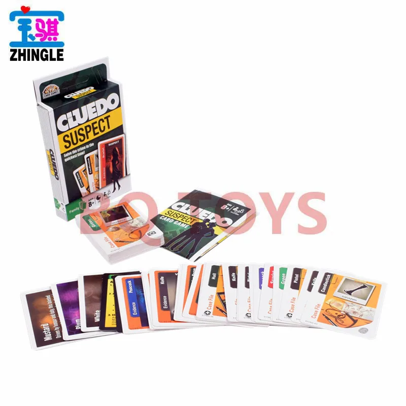 Повседневные Семейные развлекательные вечерние настольные игры CLUEDO карточная