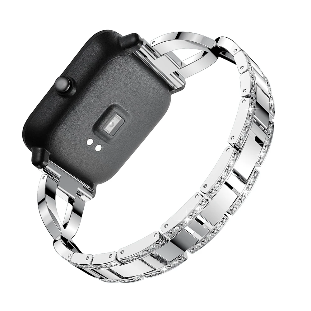 Металлический Хрустальный ремешок для часов XIAOMI Huami Amazfit GTS сменный наручный