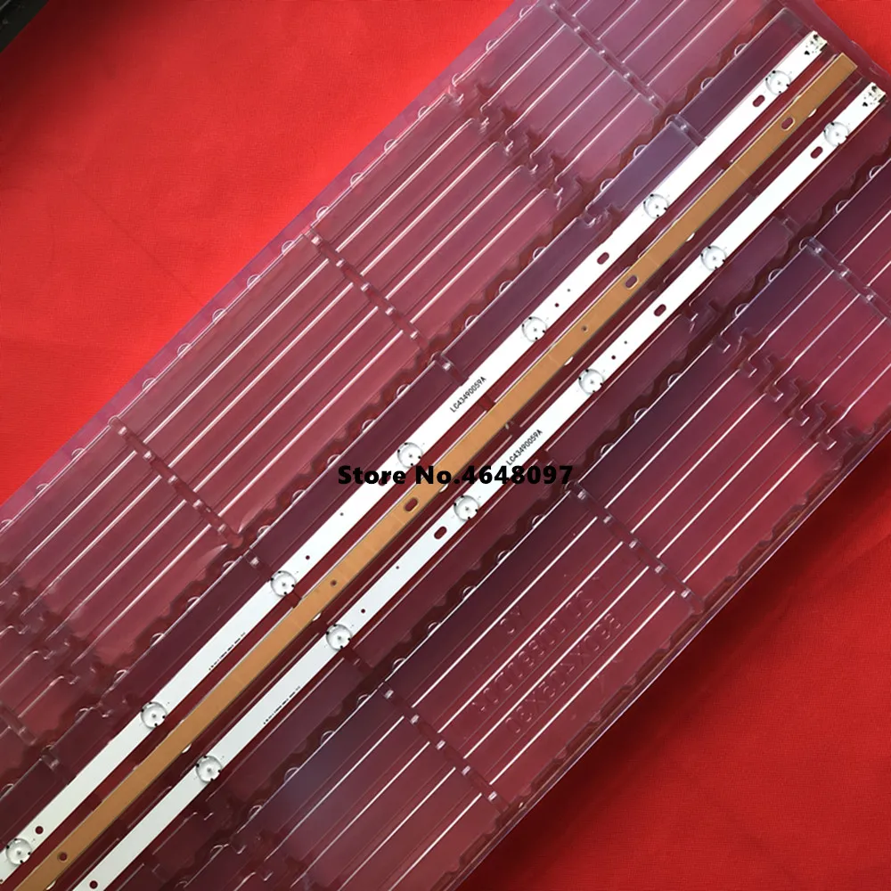 New3set = 9 шт. 7 светодиодный s 830 мм подсветка полосы для LG ТВ 43UJ634V 43LJ61_FHD_L LC43490059A LC43490058A