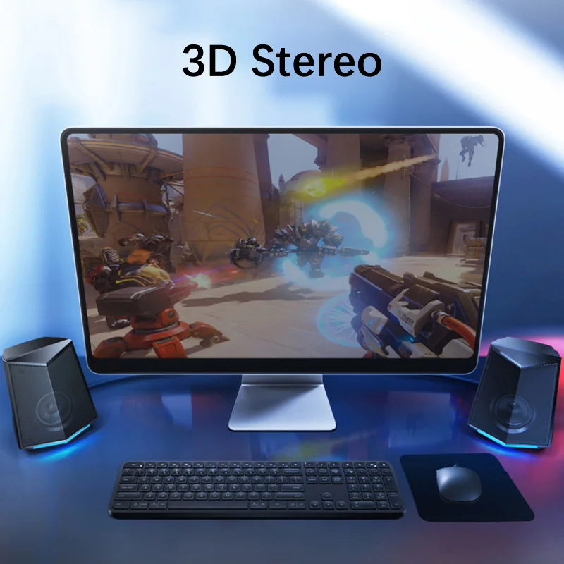 2020 новейший Полнодиапазонный 3D стерео сабвуфер бас Настольный ПК динамик