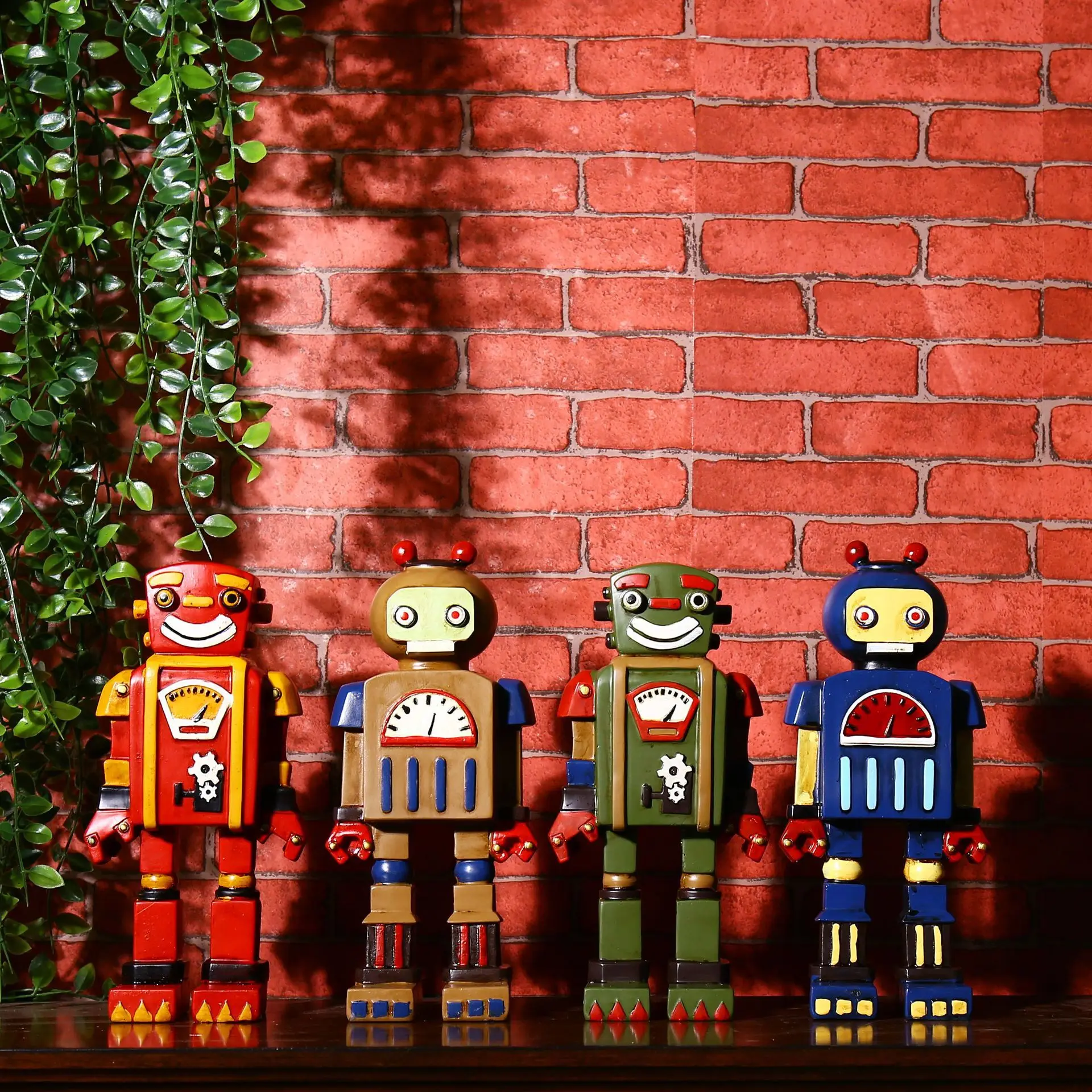 1 шт. Современная креативная фигурка из смолы украшение статуи робота модель в