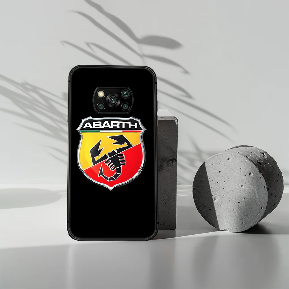 

Karl Abarth Sport Car Logo Phone case Cover Hull For Xiaomi Mi A2 A3 8 9 9T Note 10 Se Lite Pro black Shell Fashion Prime 3D