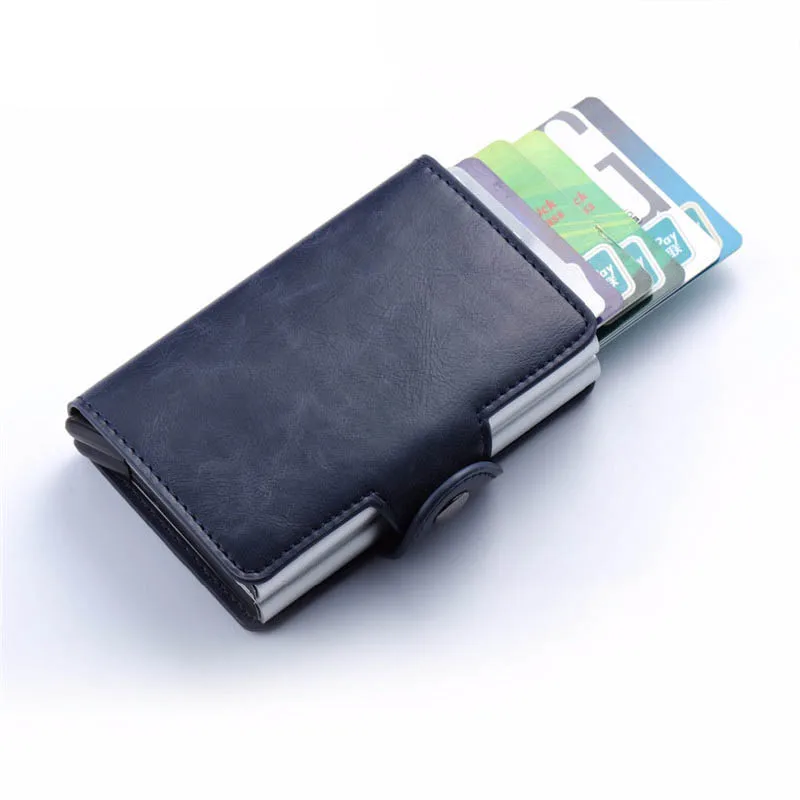BYCOBECY RFID кошелек держатель для карт из модной искусственной кожи винтажный