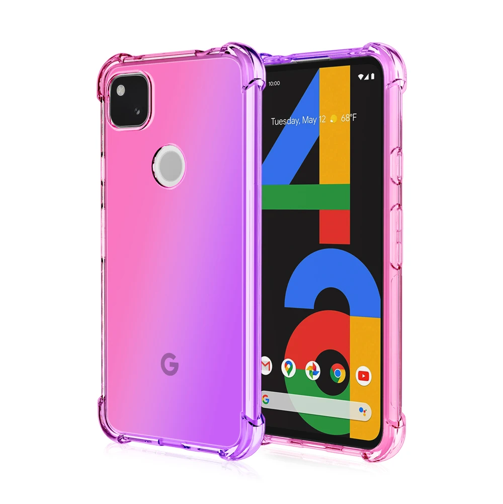 Чехол с градиентом для Google Pixel 5A полупрозрачный чехол 4A 5G 5 XL 6 амортизацией |