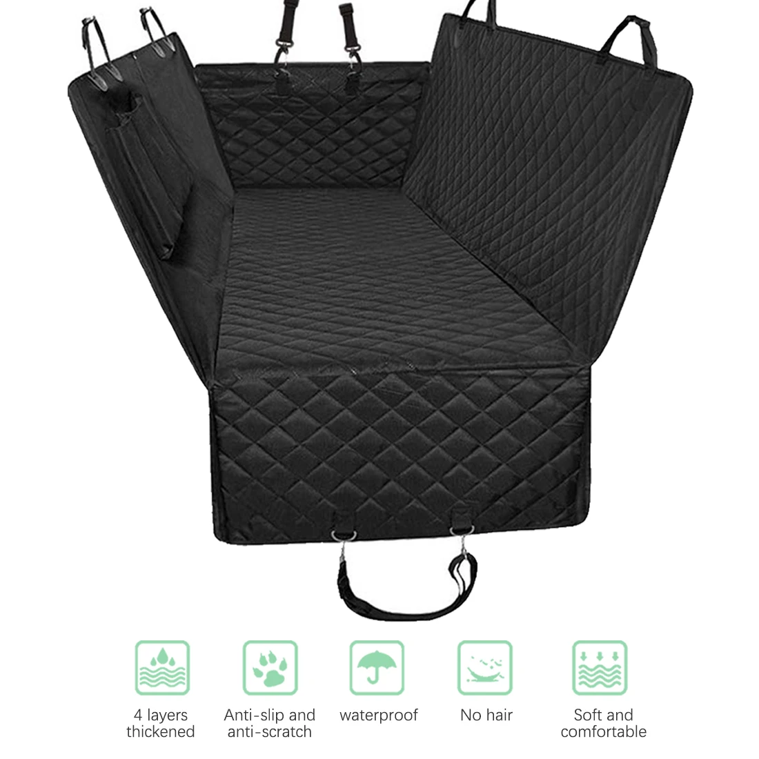 

Car Rear Back Seat Mat Pet Travel Seat Cover Car Seat Cover Pet Dog Mat Cat Dog Carrier Backpack Mat With Zipper And Pockets