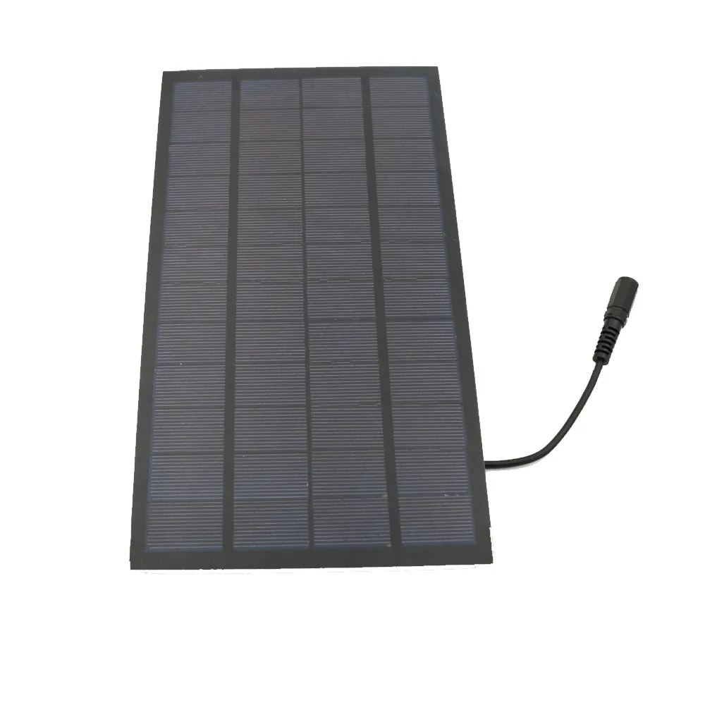 Солнечная панель 12 в 7 Вт с разъемом постоянного тока 5 5*2 1 для детской солнечной