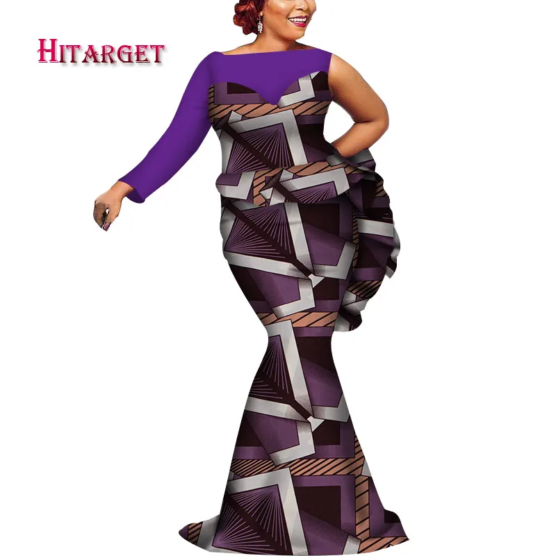 Платья в африканском стиле для женщин платье Дашики топ с принтом + юбка комплект