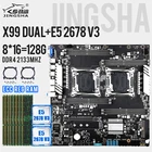 Комплект материнской платы JINGSHA X99, процессор Xeon E5 2678 v3 2 CPU s DDR4 8*16 = 128 ГБ Gigabit Ethernet VGA NVMe M.2