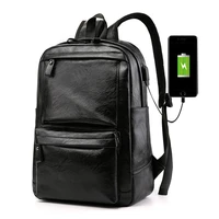 2020 new designer business mens bag usb charging port male bags pu leather waterprof backpack laptop pack man school backpacks