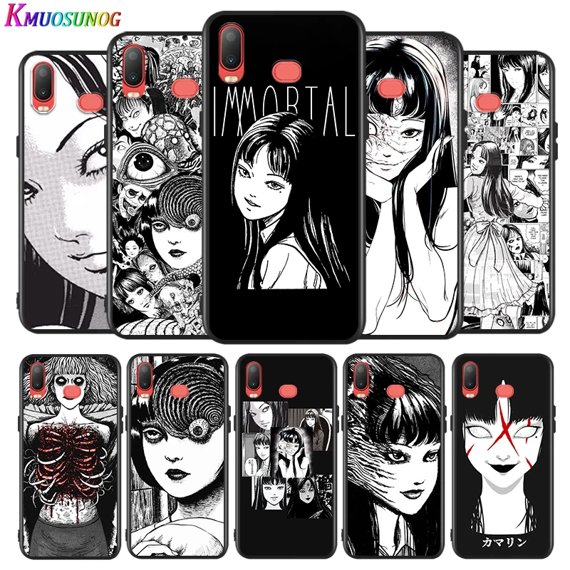 

Junji Ito Tees Horror for Samsung Galaxy A9 A8 Star A750 A7 A6 A5 A3 Plus 2018 2017 2016 Silicone Black Phone Case Soft Cover