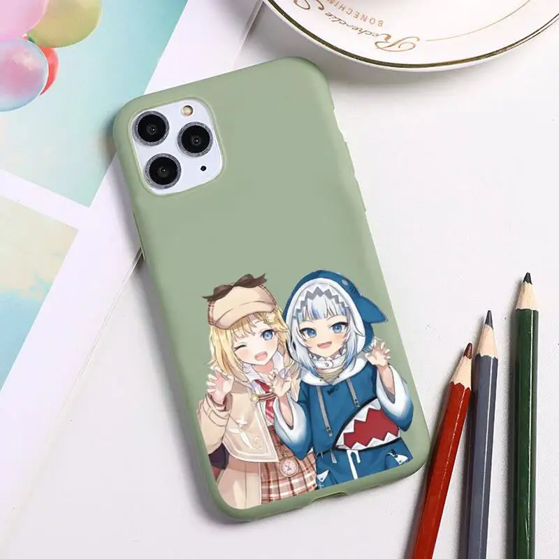 Чехол для телефона Hololive Gura Gawr shark Girl iphone 12 11 Pro Max Mini XS 8 7 6 6S Plus X SE 2020 XR силиконовый