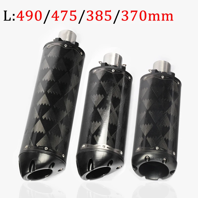 Для NMAX155 NMAX125 XMAX300 400 XMAX 250 MT09 R125 R15 ZX6R Универсальный мотоциклетный глушитель