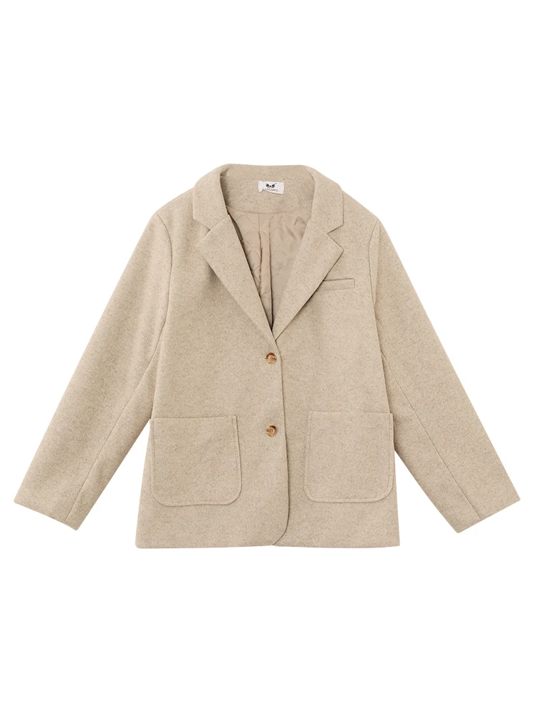 

Autumn And Winter Korean Loose And Thick Suit Coat For Women