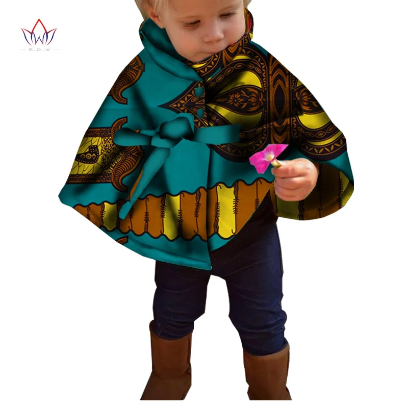 

2021 African-clothing-for-children Dashiki Traditional Cotton Set Matching Africa Print Children Summer Cotton Top BRW WYT572