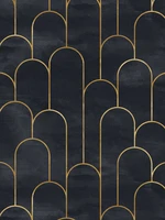 black gold metal arc self adhesive wallpaper peel and stick contact paper bedroom wall renovation furniture renovation stickers
