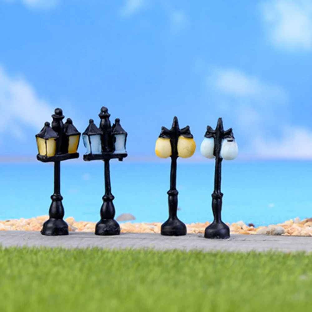 Мини уличный светильник в античном стиле фигурка сказочный сад миниатюрный