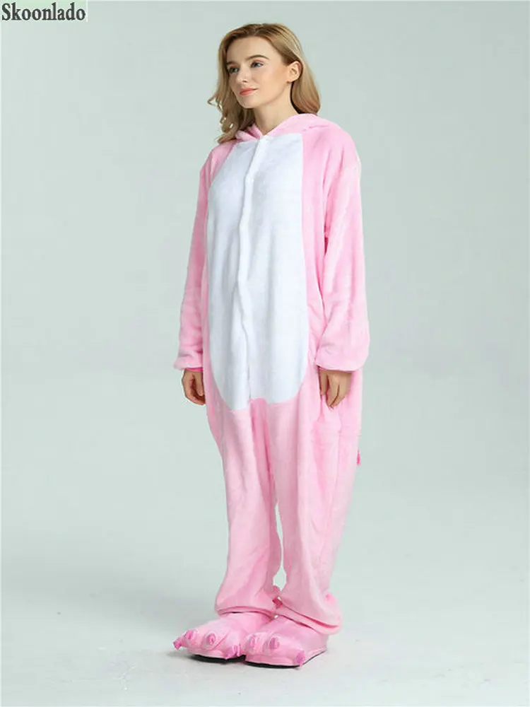 Women Winter Novelty Special Pajamas Thick sleeping Suits Cosplay One-Piece Cartoon Jumpsuits Lady Playsuit Female High Quality