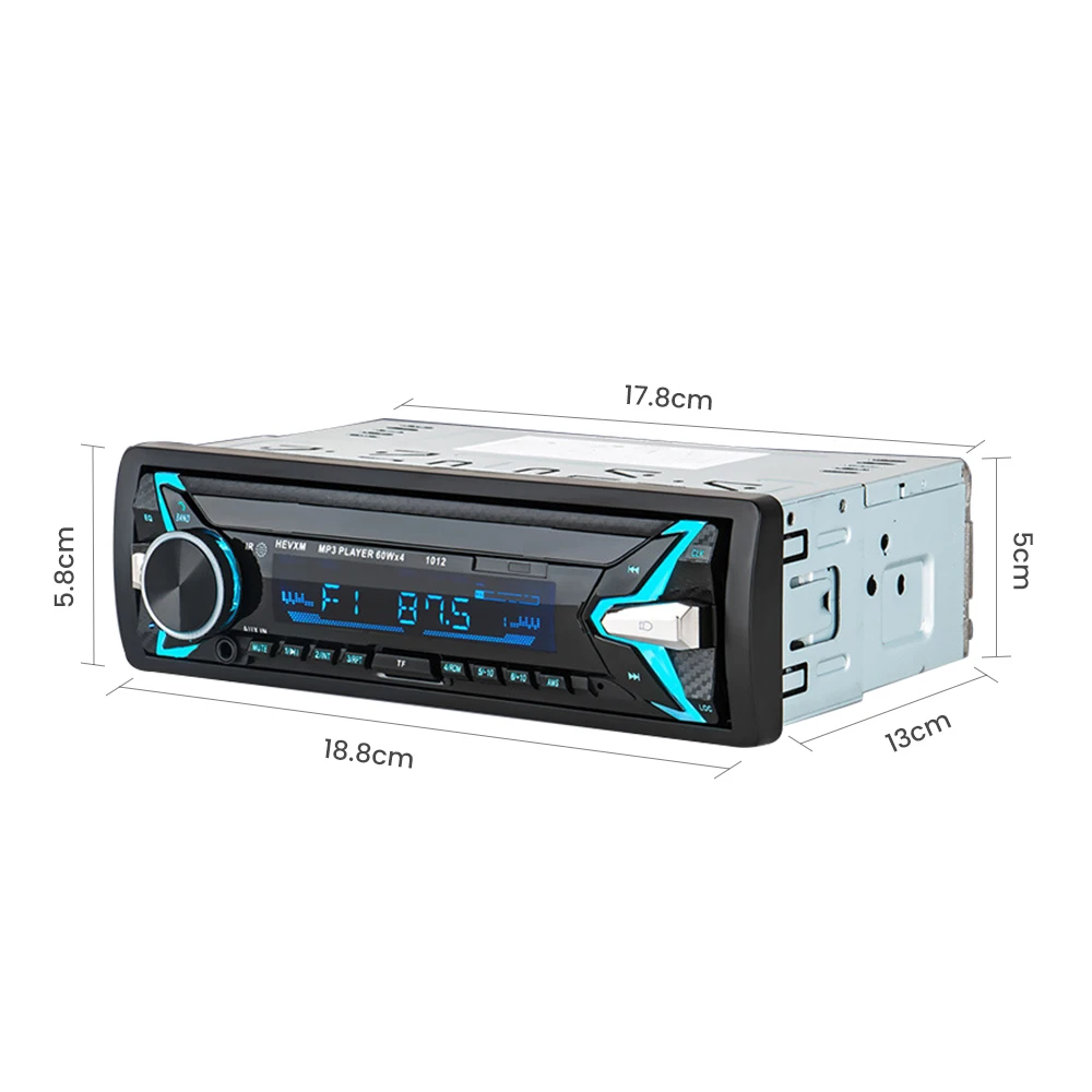 AOSHIKE 12V автомобильный аудио стерео Радио Bluetooth V3.0 In-dash 1 Din FM Aux вход приемник SD TF USB MP3