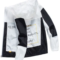 2021 fashion hoodie sun protective clothing mens summer hoodie ultra thin breathable ice silk jacket korean fashion skin jacket