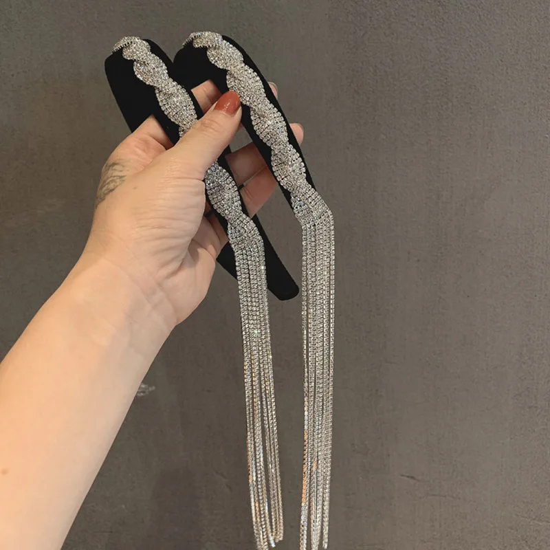 

Повязка на голову с кисточками ювелирные изделия для женщин красивый обруч для волос головной убор для невесты модные повязки для волос акс...