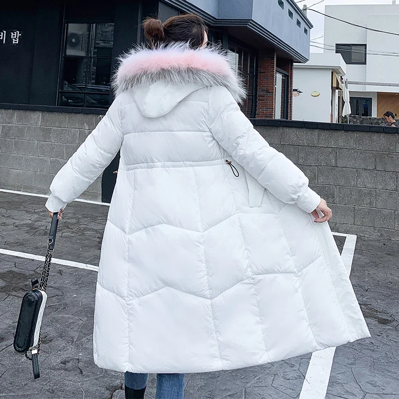 Женская пуховая куртка с капюшоном размеры до 3XL | одежда