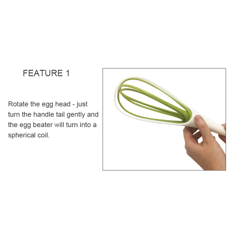 Роторный Ручной взбиватель для яиц Многофункциональный миксер мешалка крема