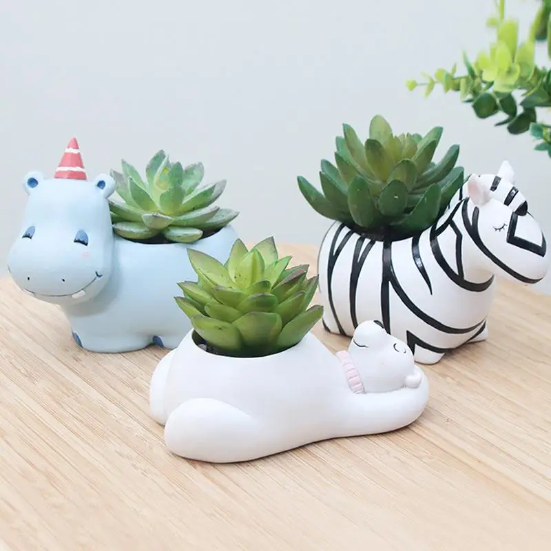 HobbyLane Lovely Panda Shaped Succulent Plants Container Small Natural Cartoon Flowerpot as Ornaments | Дом и сад