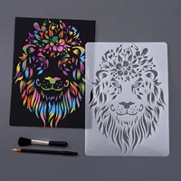10 style diy animal stencils drawing painting templates for kids children diy scratching art craft scrapbook projects
