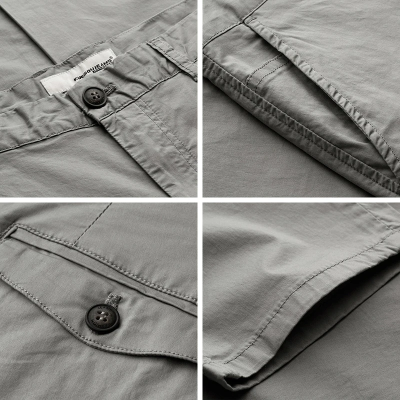 

2021 Spring Thin Cotton Black Casual Pants Men Long Classic Trousers For Male Fashion Vintage Work Brand Clothing 2397