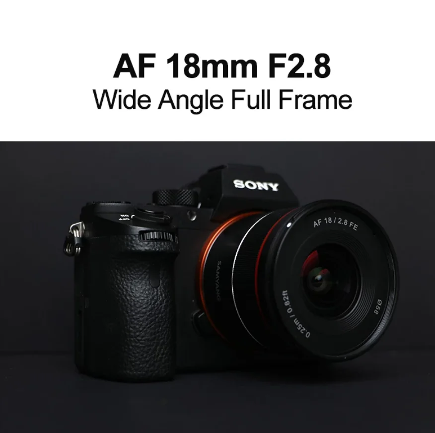 Широкоугольный объектив Samyang 18 мм F2.8 с автофокусом и полной рамкой для Sony FE Mount