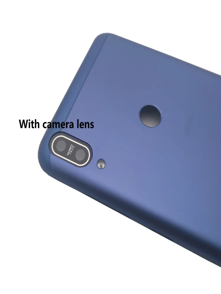 Blue with Lens Для ASUS ZenFone Max Pro M1 ZB601KL ZB602KL чехол для батареи задняя крышка X00TD чехол для батареи с боковыми кнопками+ объектив камеры - Цвет: Blue with Lens