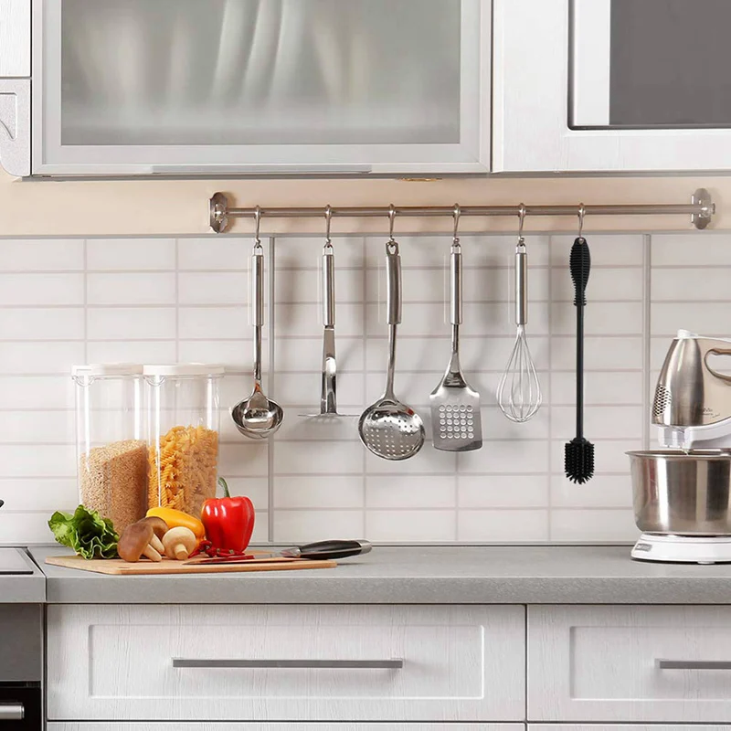 

Promotion! 1Pcs Bottle Brush Grips Water Bottle Cleaning Brushes with 12PCs Natural Loofah Luffa Sponge Dish Cleaning Brush