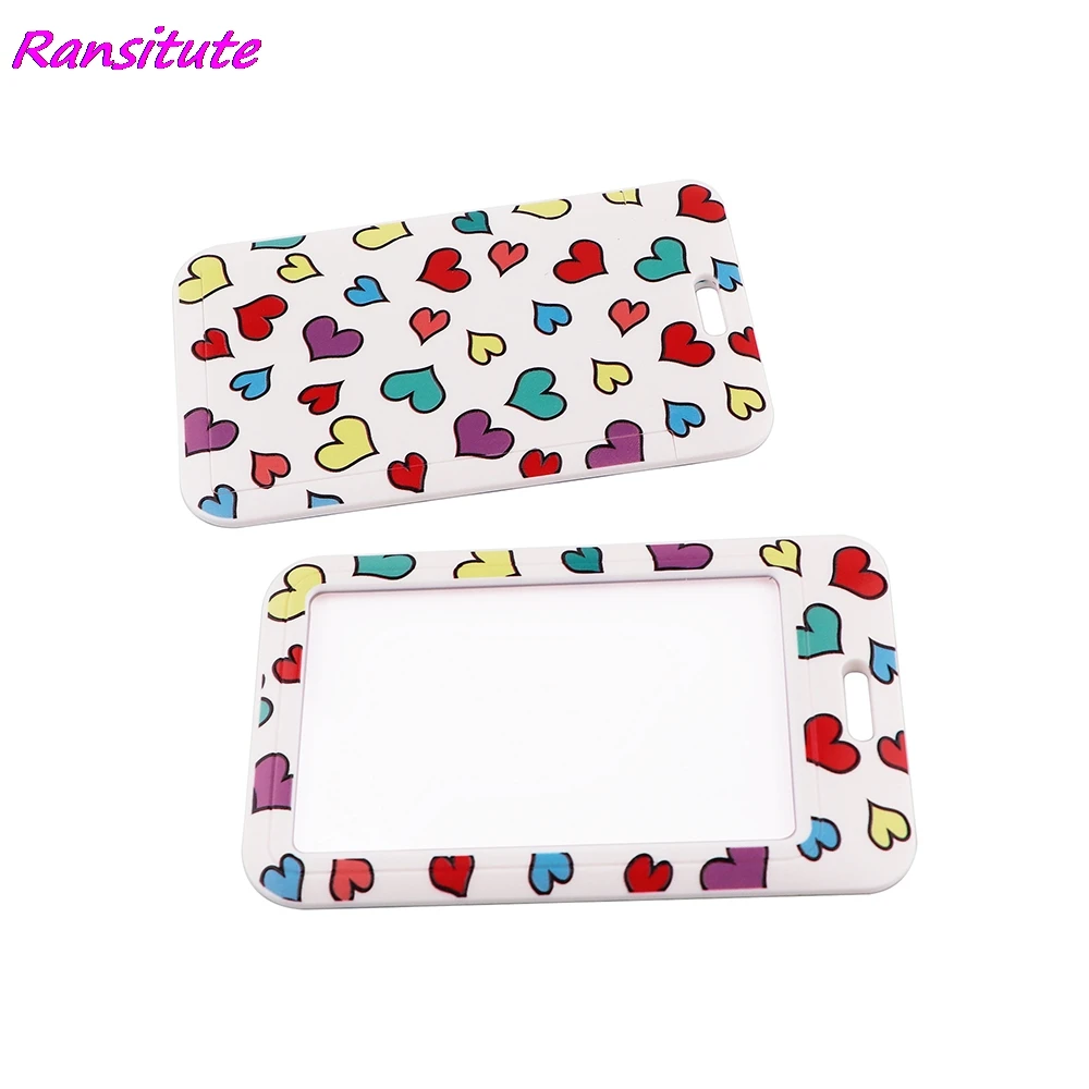 Ransitute R1952 креативная леопардовая Роза Мандала Buckle Lanyard держатель для карт карман