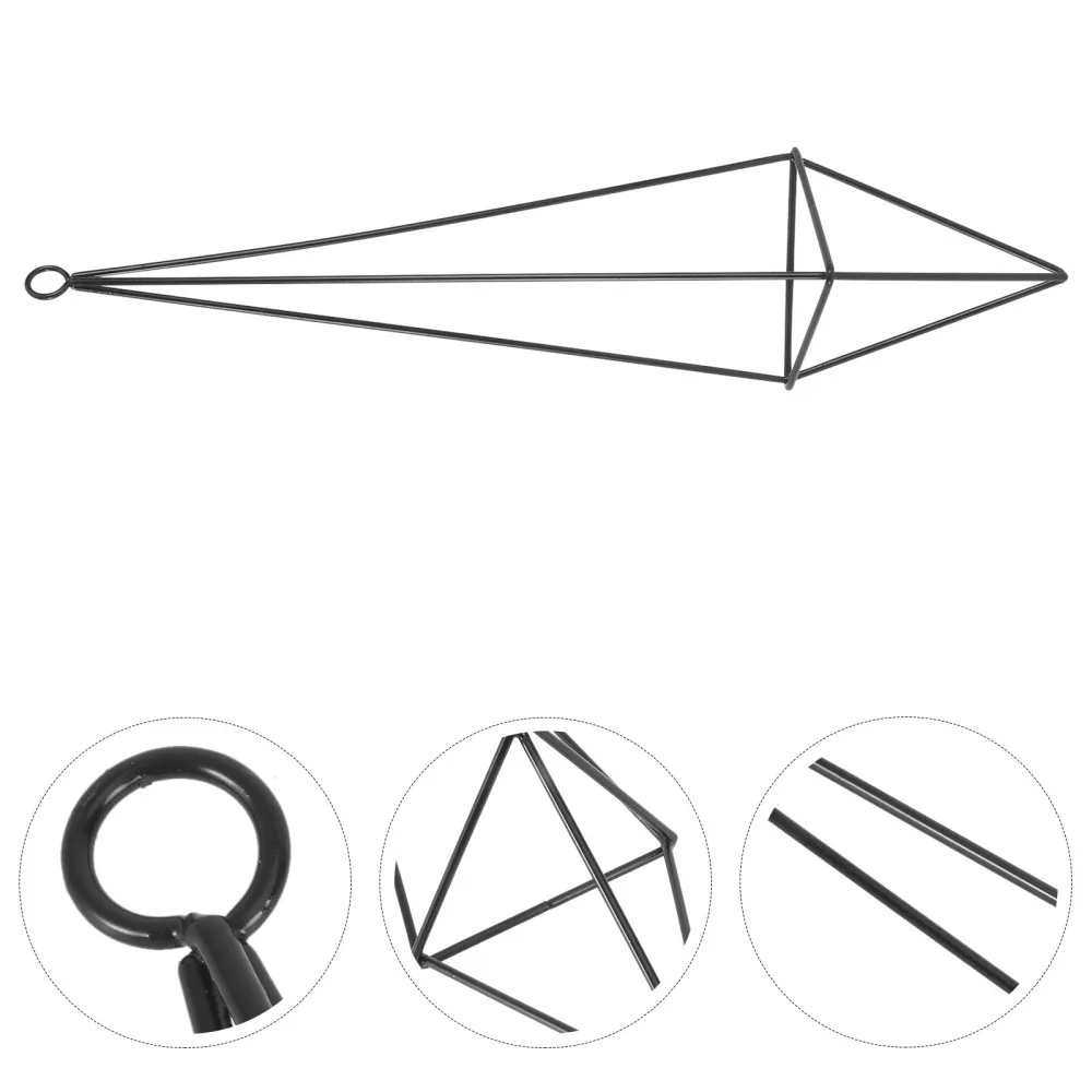 

1pc Delicate Hanging Flower Stand Home Hanging Planter Holder for Home(Black)